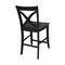 International Concepts Cosmo Counter Height Stool, 24" Seat Height, Coal S75-142 - alternate 3